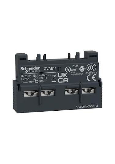 Schneider Electric Gvae1 Tesys Deca 1 Yardımcı Kontak Bloğu - 1Na + 1Nk