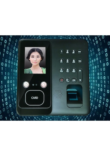 Yüz Tanıma Parmak İzi Şifre Personel Geçiş Sistemi Program Dahil