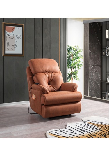 Alen Motorlu Koltuk Rehome Sinema Koltuğu 85x97x110 Cm Kiremit