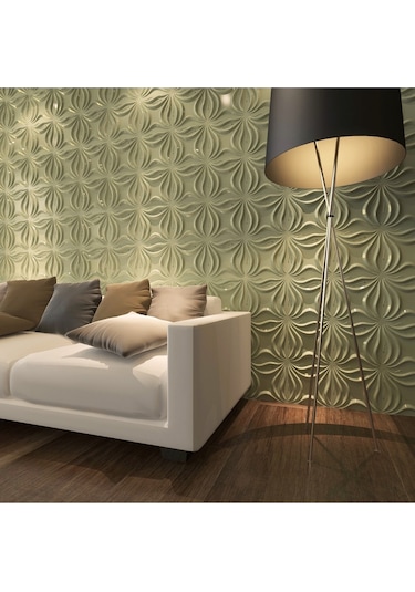 3 Boyutlu Boyanabilir Pvc Duvar Paneli Anatolia 50-50 Cm 4 Adet-1 Metrekare