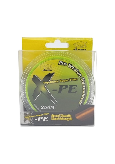 Okuma X-Pe Pro Turnuva Dynema 8 Kat Yeşil Örgü Ip Misina 250M