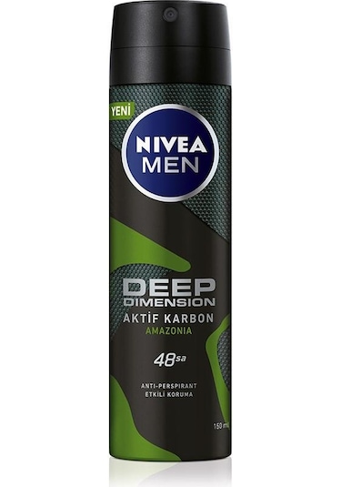 Nivea Men Deep Dimension Amazonia Sprey Deodorant 150 ML