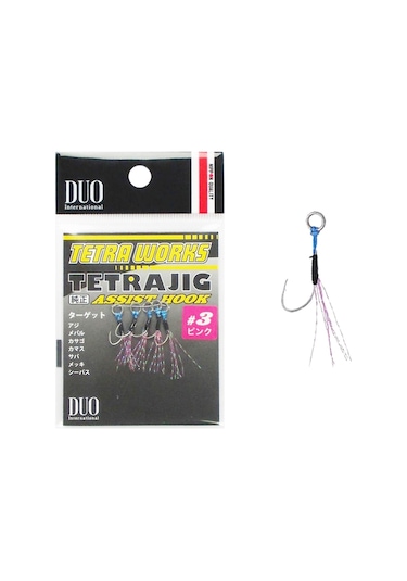 Duo Tetra Works Tekli Asist İğne Pembe Tüylü 3 5 Adet