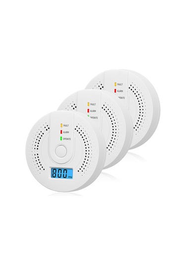 Teltree Taşınabilir Co Alarmı - Lcd Ekranlı, Sesli Ve Işıklı Uyarı, 3 Adet Pil Dahil Değil