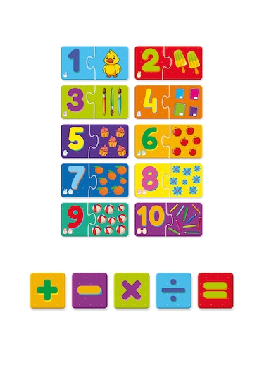 Route Sayı Bulmacası Eğitici Çocuk Puzzle Sayıları Öğreniyorum 3+ Yaş