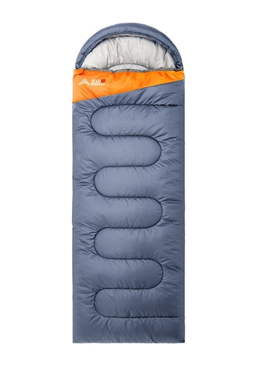 Bswolf Bsw-Sl065 1Kg Uyku Tulumu Vücut Koruma Uyku Örtüsü Sırt Çantasıyla Seyahat Uyku Tulumu Rahat - Gri/Turuncu