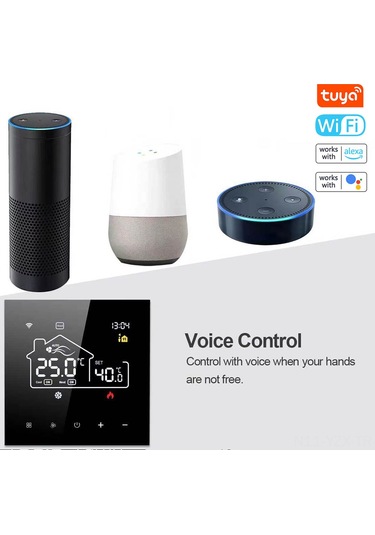 Yaozixa Me-82f Beyaz Wifi Akıllı Termostat: Klima Ve Yeraltı Isıtması İçin Uyumlu, Uzakdan Kontrol, Alexa/google Desteği, Çocuk Kilidi, Veri Saklama