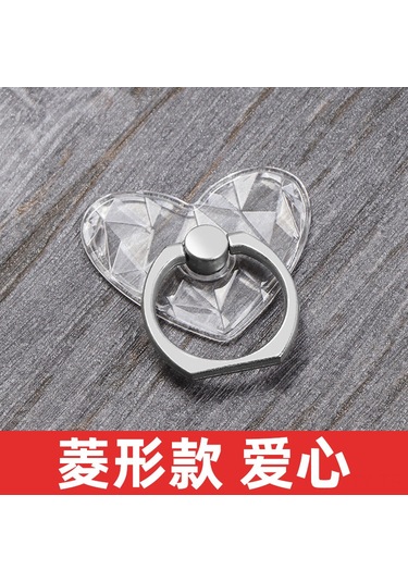 Teltree Gümüş Pembe Yuvarlak Akrilik Telefon Tutucu: Şeffaf, Evrensel Uyumlu, Güçlü Yapıştırıcı, 360 Döner, El-işi Serin Tutucu Ve Ayak Taşı