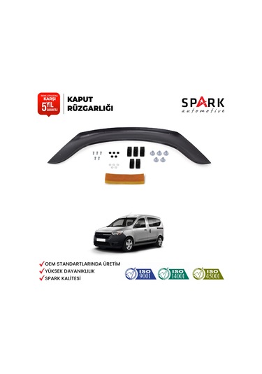 Dacia Dokker 2012-2019 Uyumlu Kaput Rüzgarlığı 3mm