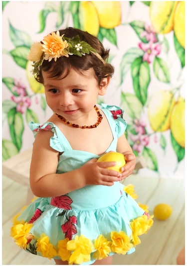 İpek Kehribar Multi Color Sertifikalı Hakiki Baltık Kehribar Bebek Diş Kolyesi