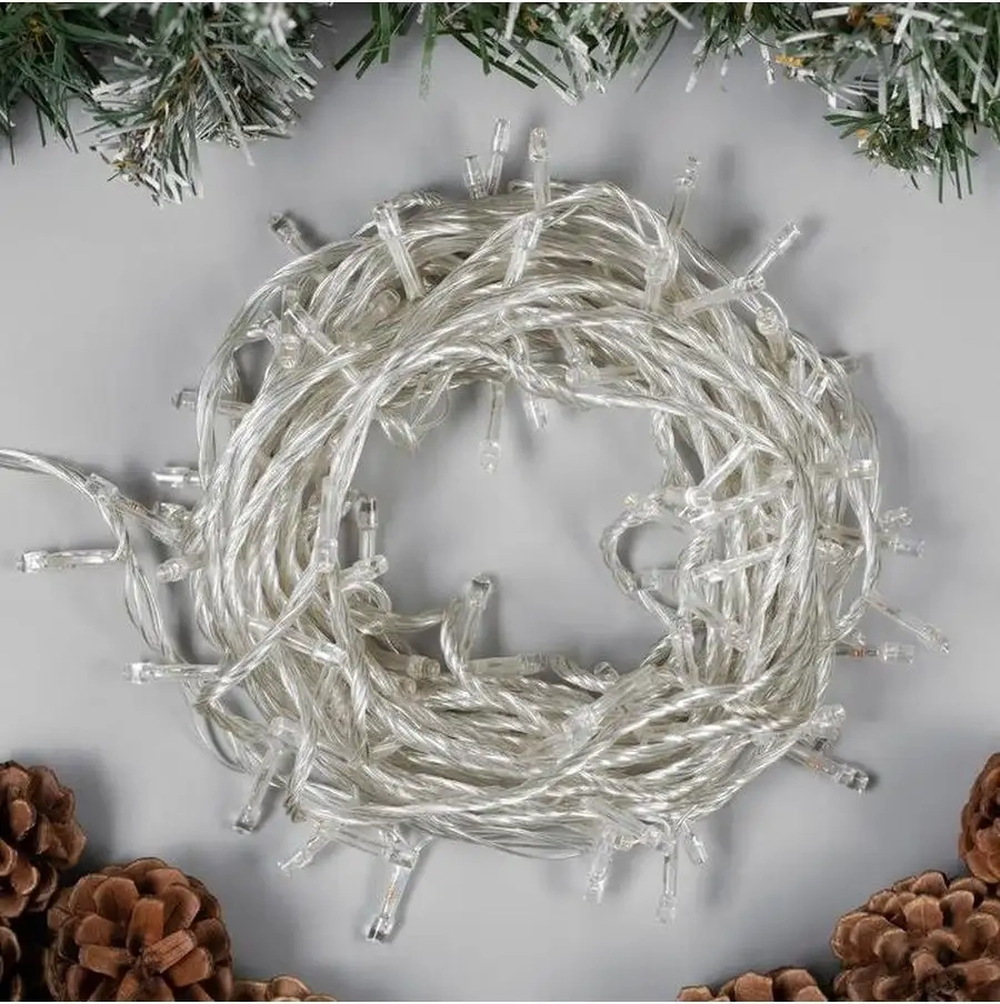 Luazon Lighting Yılbaşı Ağacı İçin 10 M Işıklı Süs Zinc 15540255 Beyaz