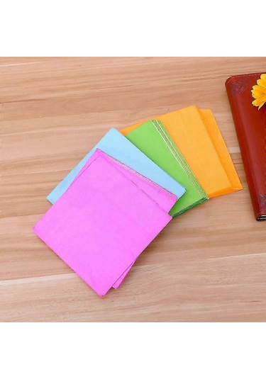 80 Adet Düz Renkli Kağıt Peçeteler Kokteyl Partisi Kağıt Havluları Kare Mendiller Doğum Günü Partisi Hediyeleri 25x25cm 25.00x25.00x0.10cm