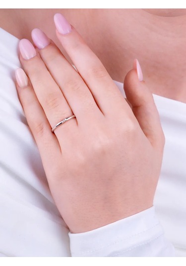 Torgovyj Dom Uvelir Holding Çift Gümüş Taşlı Zirkon Taşlı Alyans Yüzük 409872662 Gri