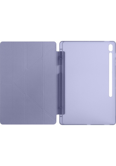 Samsung Galaxy Tab S10 Fe Plus Sm-x620 13.1 İnç Uyumlu Katlanabilir Kalemlikli Standlı Akıllı Kılıf Kapaklı Kılıf