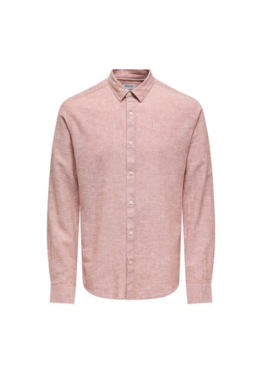 Only&sons Onscaıden Lıfe Ls Solıd L Kiremit Erkek Gömlek Kırmızı