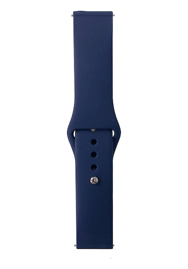 Mobilteam Huawei Honor Magic 2 46mm Band Serisi 22mm Klasik Kordon Silikon Strap Kayış-midnight Bl