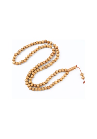 Meram Kavak 99luk Küre Kesim 7.5mm Namaz Tesbihi-açık Kahverengi Açık Kahverengi