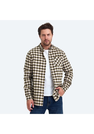 The Crow MANCHESTER Erkek  Haki Gömlek