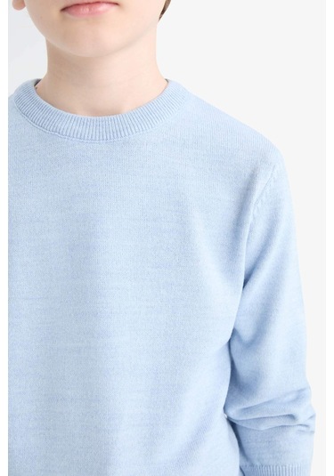 Defacto Erkek Çocuk Bisiklet Yaka Triko Kazak A4992a825wnbe475 Mavi