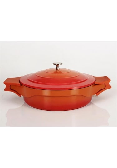 Arow Pink More 7 Parça Döküm Tencere Seti Turuncu Pm-0069