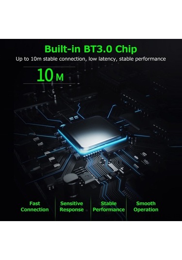 10 İnç Kablosuz Bt Klavye Ultra İnce Şarj Edilebilir Bt Klavye