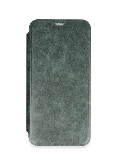 Mey İthalat Apple Uyumlu iPhone 16 Plus Kılıf Flip Cover - Koyu Yeşil