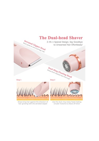 Moveevo Zb-0236l Kadın Tıraş Makinesi Pembe