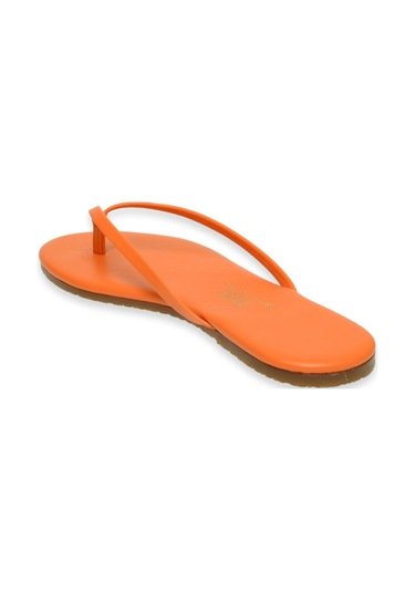Tkees Tk-2011 Klasik Parmak Arası Turuncu Kadın Terlik Turuncu
