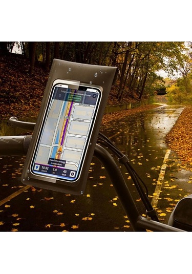 Motosiklet Bisiklet 360 Döndürülebilir Su Geçirmez Telefon Kılıfı Telefon Tutucu 4 -7.2 İnç Renkli