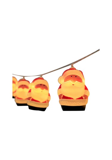 Kıyafetli Noel Baba Pilli Led Işıkl, Yılbaşı Cadılar Bayramı Parti Işıkları, Yılbağı Ağacı Süs Sarı