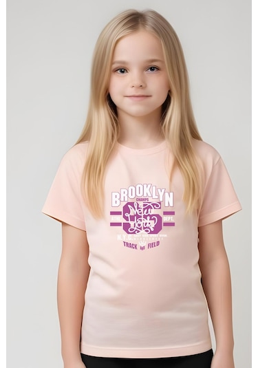 Fyk Kids Kız Çocuk Broklyn 95 Baskılı Alt-üst Takım Somon