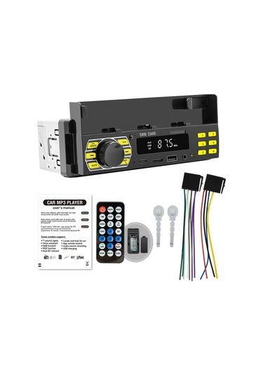 Springsun Oto Bt5.0 Çalar, Uzak Kumanda & Telefon Tutucu, Fm Radyo, Mp3/flac Ses, Uygulama İle Araç Bulma, Sesli Asistan Ve Renkli Işık, Siyah