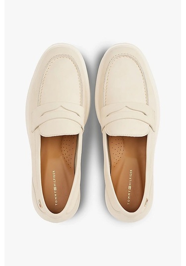 Kadın Th Soft Nubuck Loafer Ayakkabı - Krem Muslin
