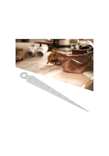 Xindoker Cb02 304 Çelik Konik Ölçer, 1-15mm/0.04-0.6in Ölçüm Aralığı, İç Çap-delik-boşluk Ölçümü, Dayanıklı Ve Paslanmaz, Hassas Ölçüm Aracı