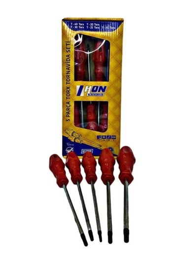 5 Parça Torx Tornavida Seti T15 T20 T25 T30 T40 Teknik Tamir Seti