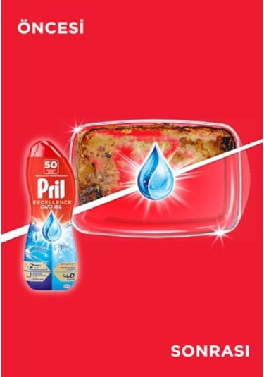 Pril Duo Jel 4 Etki Bulaşık Makinesi Deterjanı 2 x 900 ML