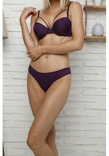 Nipora Kadın Dantel Destekli Ipli Sütyen Takım Bralet Takım 4408