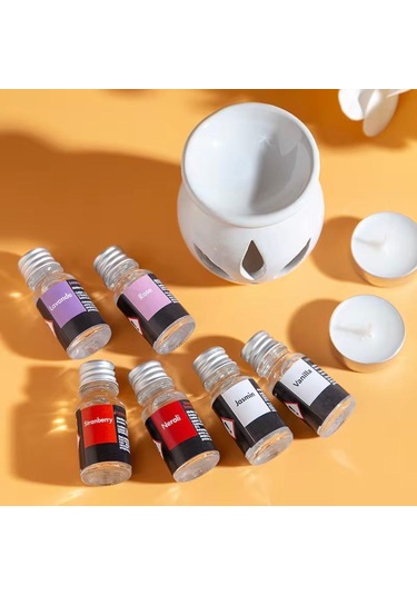 Mercansa Sonx 3 Lü Aromaterapi Uçucu Yağ Seti Ve Seramik Buhurdanlık - Rahatlatıcı Oda Kokusu & Spa Deneyimi