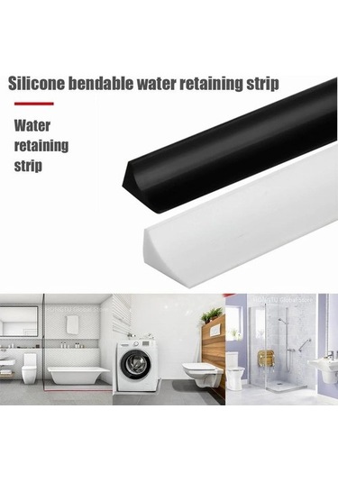 Joyhub Mingjin Shop2 Gri Tarzı 120cm 6m-1m Banyo Su Tutucu Şerit Silikon Su Durdurma Kuru Ve Islak Ayırma Duş Barajı Bariyeri Çamaşır Makinesi Havzası Soba 4btkır Renkli Çok Renkli