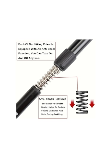 Willowhaven Kırmızı Ayarlanabilir Alüminyum Yürüyüş Bastonu - Konforlu Tutamak, Şok Emici, Dayanıklı