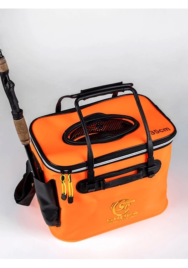 Shufa Katlanabilir Balıkçı Kovası Çok Fonksiyonlu Taşınabilir Yem Kovası Kamp Için Canlı Balık Kabı Sff8679120680987