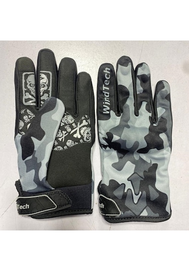 Windtech Gri Kamuflaj Desen Xlarge Beden Eldiven