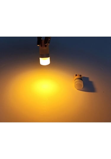 Femex T10 Ampul 1smd 3030 Chipset Mini Turuncu Led Aktif Canbus