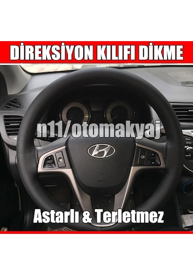 Hyundai I20 2015-2018 Oto Direksiyon Kılıfı Dikme