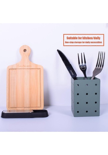 Ganzhoushop Yaratıcı Duvara Monte Kırtasiye Tutucu Çevre Dostu Kalemlik Karikatür Küp Şeklinde Kalemlik Büyük Kapasite Ev İçin Kayısı Mercan Turuncu