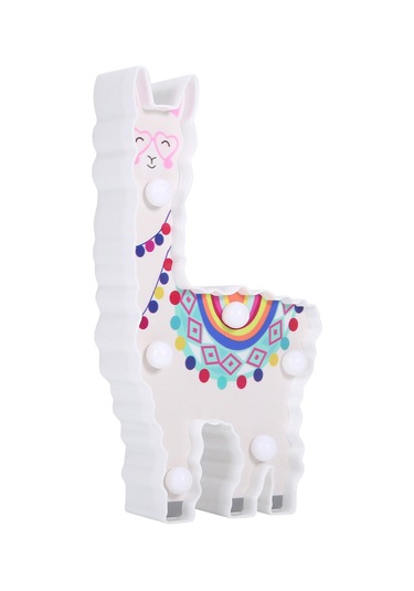 Mufunye Alpaka Desenli Led Gece Lambası - Islak Beyaz Işık, Noel/parti Dekorasyonu, Oda Süsleme, Ayaklı Ve Asılı Kullanıma Uygun Pil Dahil Değil Sıcak Beyaz