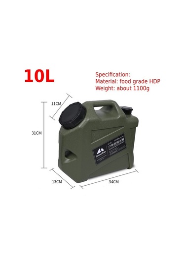 Shınetrıp 10L Musluklu Su Hazneli Su Saklama Fıçı Sürahisi Bpa Içermez Fda Sertifikası Yok - Ordu Yeşili