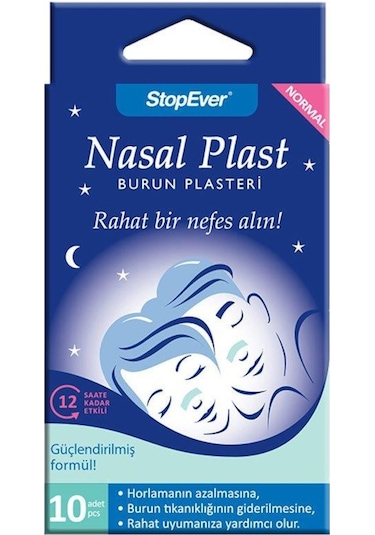 Stopever Nasal Plast Burun Bandı Normal Boy 10'lu