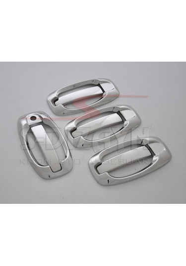 S-Dizayn Opel Combo D Krom Kapı Kolu 4 Kapı 8 Prç 2011-2018 Çerçeveli-Set