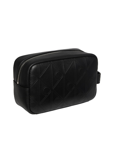 Calvin Klein Erkek Xl Emblem Aop Emboss Siyah Dopp Kit-13203 Siyah